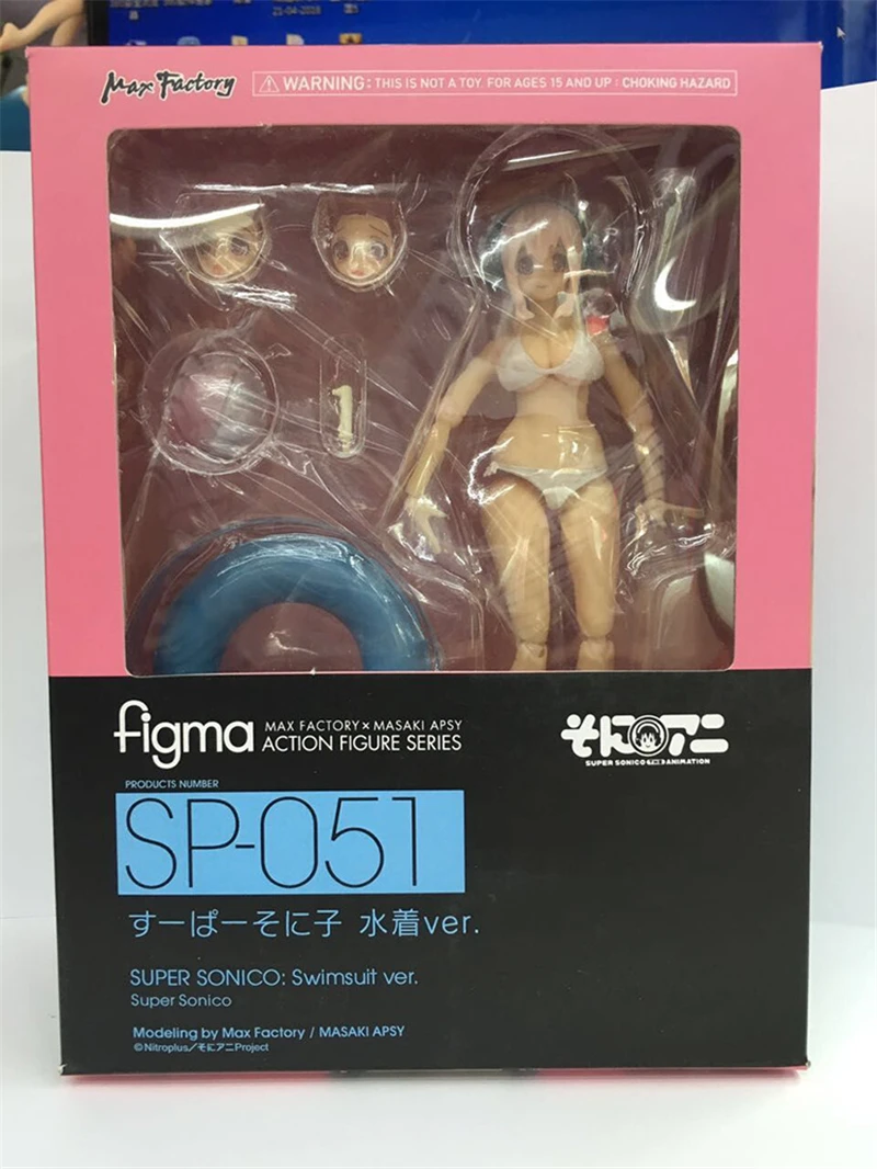 Seksi Anime Slika Super Sonico Figma SP-051 Kopalke Ver. PVC Akcijska Figura, Zbirka Model Igrače Lutka Darila 14 CM
