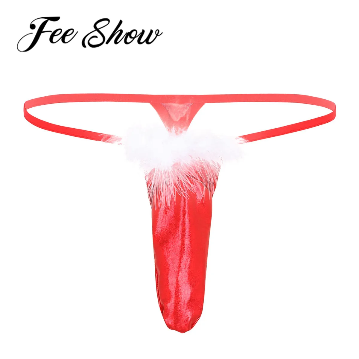 Seksi Moški G String Tangice Zaprta Penis Dolg Plašč T-nazaj Bikini Hlačnic, spodnje Perilo Spol Moški Perilo Božični Kostum Sissy Hlačke