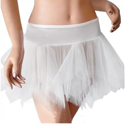 Seksi Odraslih Mini Til Balet Tutu Multi-layer Ruffle Ukrašen Korzet Petticoat Ženske Steampunk Krila Plus Velikosti S-XXL
