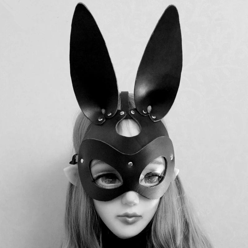 Seksi Usnje Cat Eye Masko BDSM Robič, Omejitve, Odprte Oči Masko Catwoman Fetiš Cosplay Ženske Erotični Pripomočki