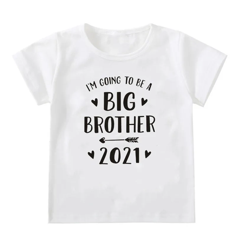 Sem, Da Bo Veliki Brat/Sestra 2021 Otroci Fantje Dekleta Anouncement Tshirts Bratje Siters Družino Videti Srajce Spusti Ladje