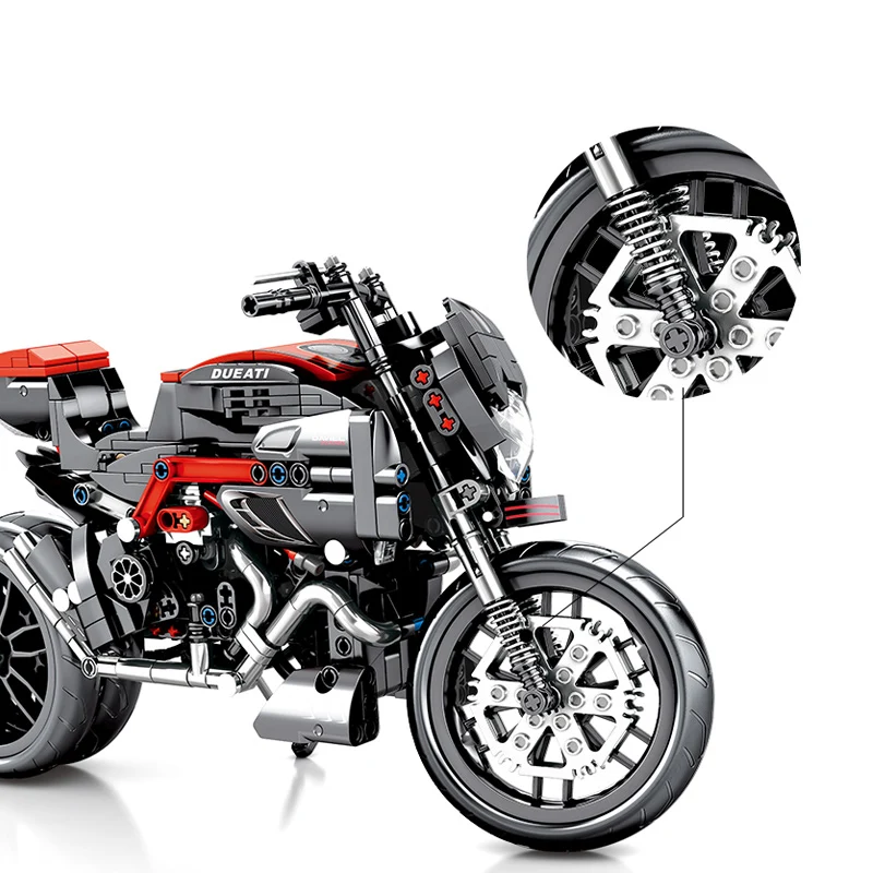 SEMBO Tehnika DUCATI Monster 1200R 797 Motocikel gradniki Nastavite Opeke Model Igrače Za Otroke Združljiv ORV