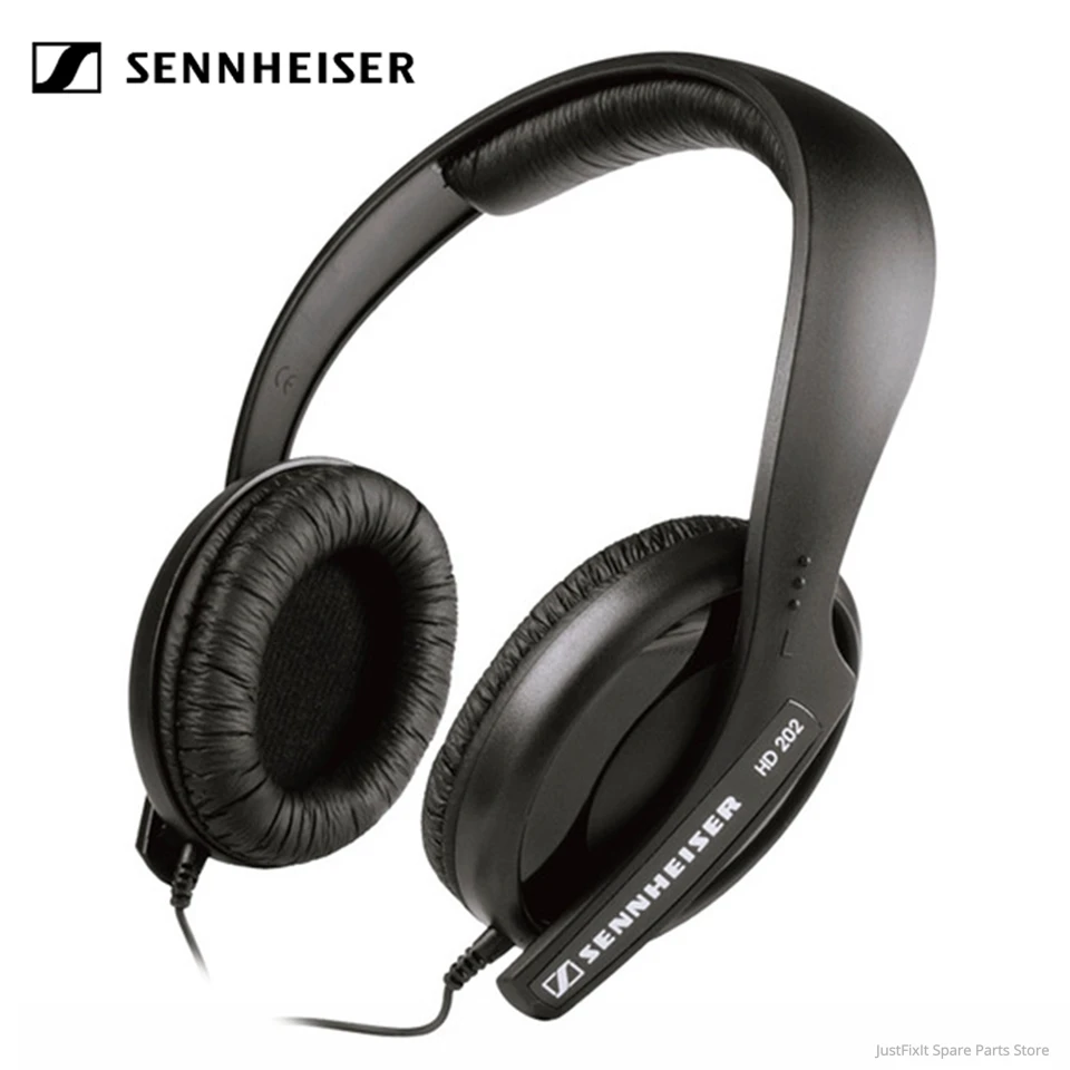 Sennheiser HD202 Globok Bas Slušalke 3.5 mm Žično Izolacijo Hrupa Stereo Slušalke Šport Gaming Slušalke za Pametne telefone Glasbe