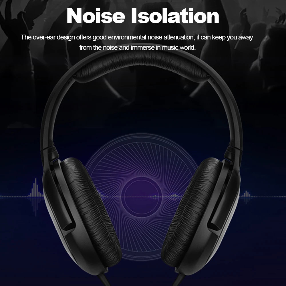 Sennheiser HD206 Slušalke senheiser 3,5 mm Žično Izolacijo Hrupa Slušalke Stereo Glasba Šport Slušalke Globok Bas