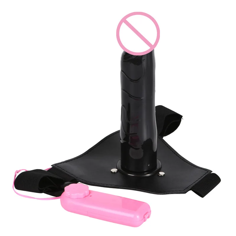 Sex Igrače za Par Ženske Nosijo Vibracijska Realističen Dildo Strap-on Vibrator Votlih Penis Rokav Sex Izdelki za Lezbijke,