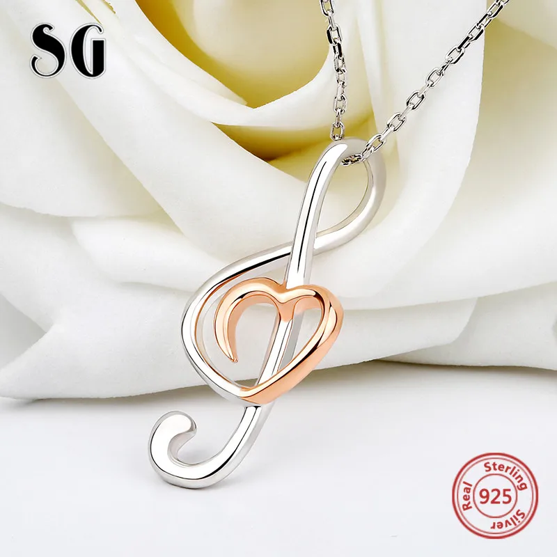 SG www.gostisce-majolka.si priporočamo glasbe Opomba obesek verige ogrlica 925 sterling srebrni modni nakit za ženske, darila