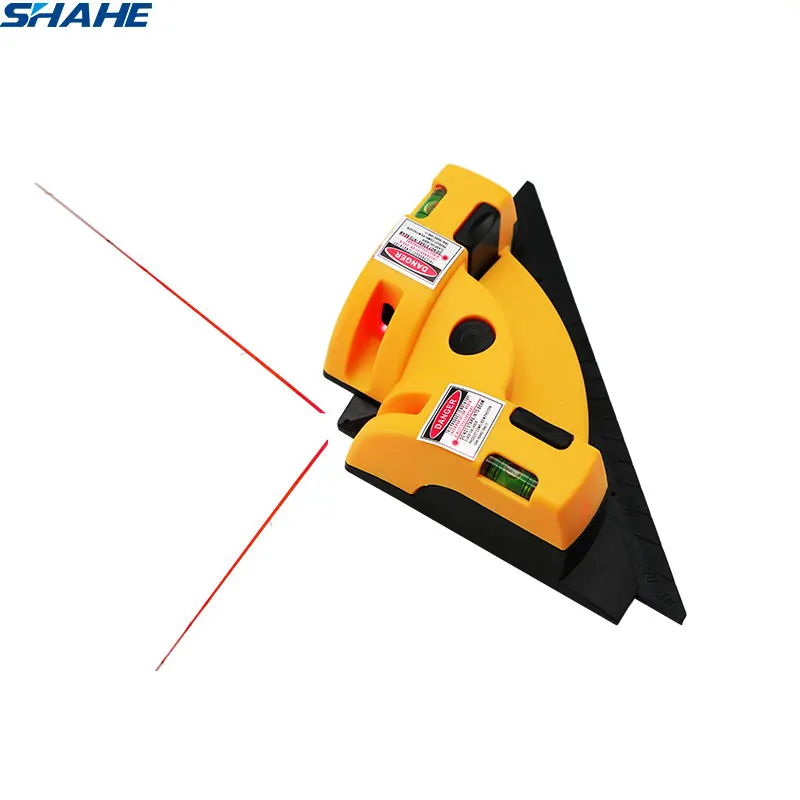 SHAHE pravim Kotom 90 Stopnjo Kvadrat Laser Ravni Navpično Vodoravno Laser Line Projekcija Merjenje Orodja Laserska libela
