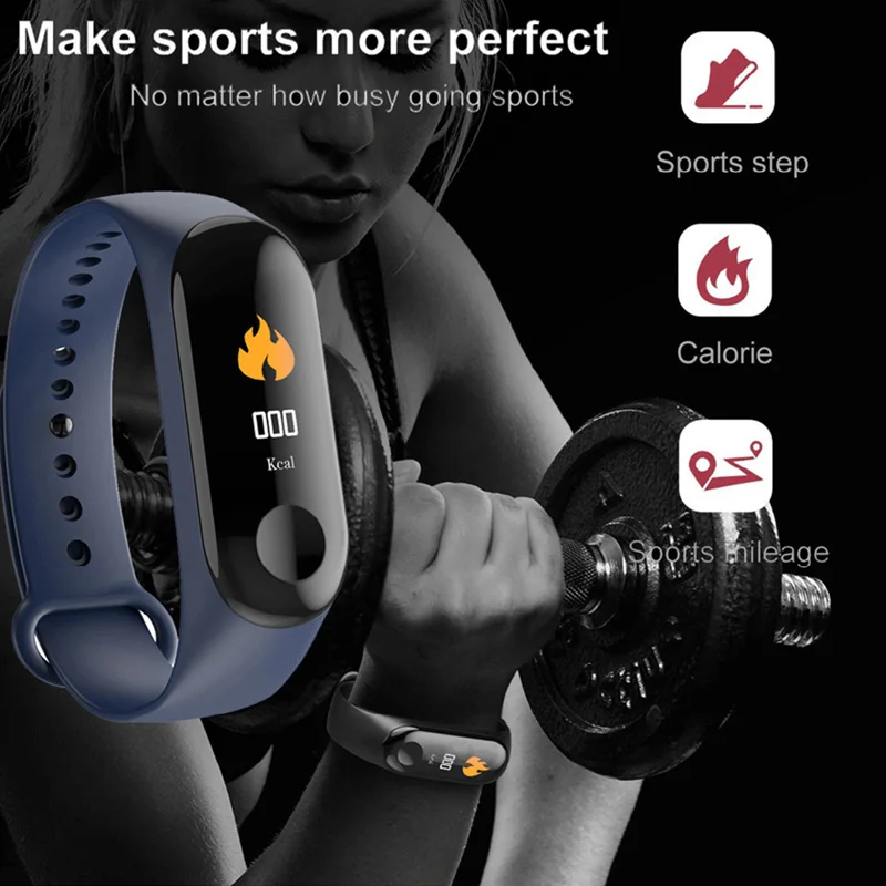 SHAOLIN Smart Band Fitnes Tracker Pametna Zapestnica Srčnega utripa Ure Šport Manšeta Za Moške, Ženske Smartband