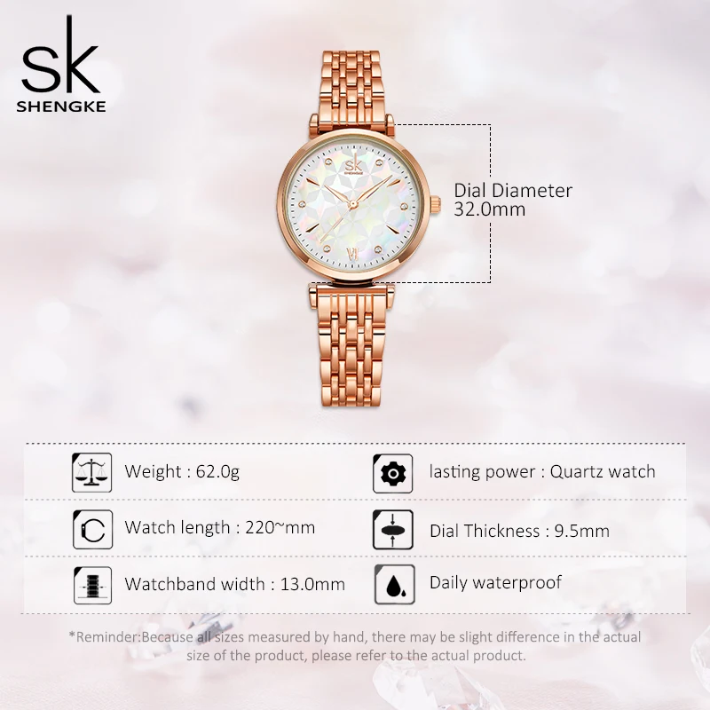 Shengke blagovne Znamke Luksuzni Zapestnica Ženske Gledajo Rosegold ročno uro Darilo za Ženske Prvotni Načrt Watch Reloj Mujer 2020 Novo darilo