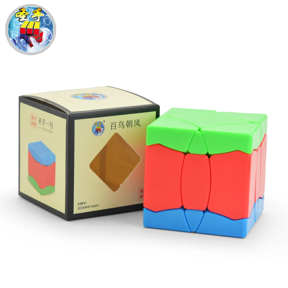 Shengshou Phoenix Magic Cube Stikerless Sengso BaiNiaoChaoFeng 3x3x3 StrangeCubos Izobraževalne Igrače za Otroke Božično Darilo