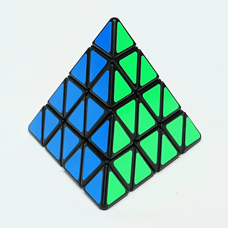 Shengshou Piramida 4x4 Čarobna Kocka, Hitrost Uganke Kocke SengSo Pyraminds 4 plasti Nalepke Cubo magico igrače