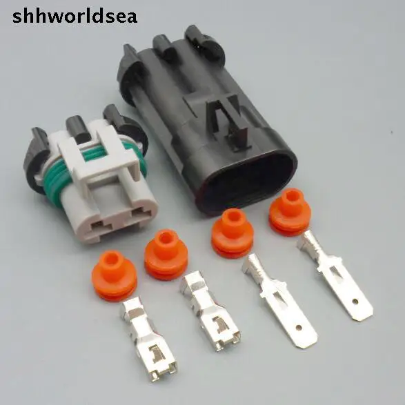 Shhworldsea 5/30/100set 2p 6.3 mm moški ženski plastičnih radiatorski priključek, ventilator priključek 15363990 12147060