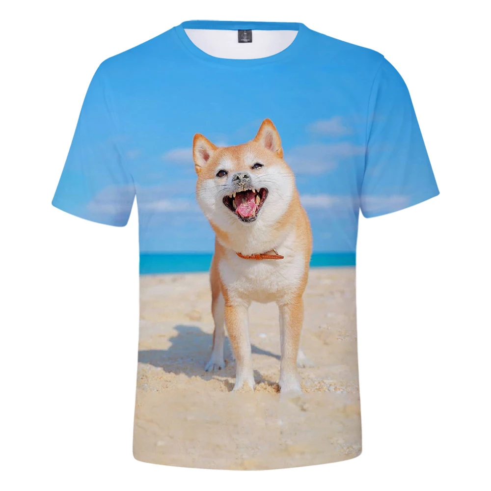 Shiba Inu 3D majice Ženske/Moški Modni Poletje Kratek Rokav Tshirts 2020 Vroče Prodaje Priložnostne Streetshirt Smešno Ehime Oblačila za Pse