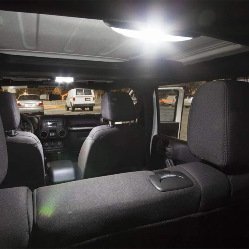 Shinman 5X Napak LED Notranja Luč Kit Paket Za Jeep Wrangler JK 2-Vratni 2007-2016 trunk Dome led licenco
