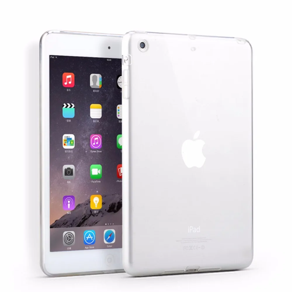 Shockproof Mehko TPU Prozoren Silikonski ovitek za Apple iPad mini 1 2 3 mini1 mini2 mini3 Primeru Coque Capa Funda + Pisalo