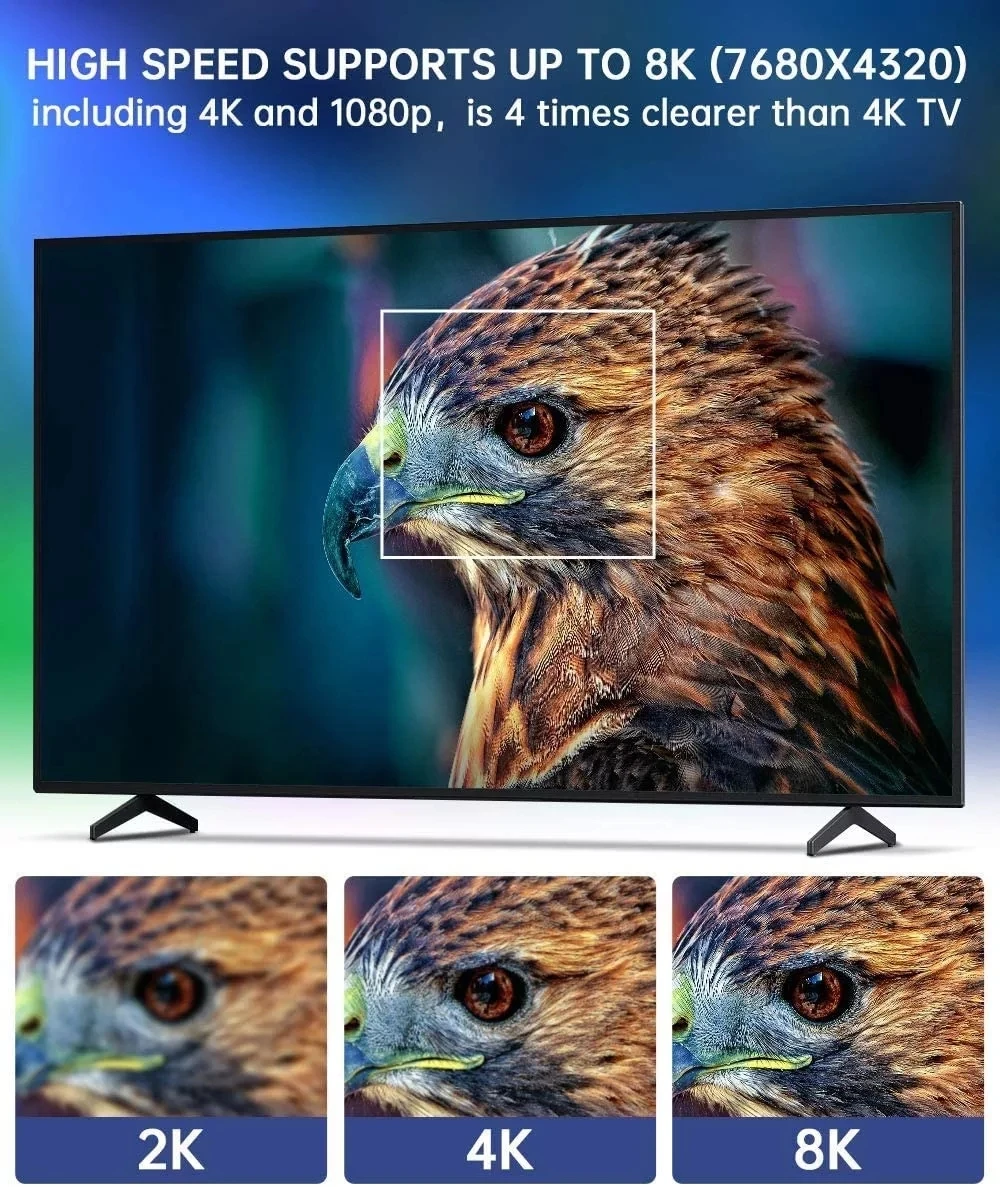 Sijaj HDMI 2.1 8K Kabel Visoke Hitrosti 48Gbps 8K@60Hz 4K@120Hz Združljivi z Apple TV PS5/PS4/PS3, Xbox One X/Serije X Samsung QLED