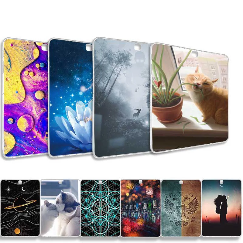Silicij Primerih Za Samsung Tab Galaxy S2 9.7 T810 Primeru Mehko TPU Zadnji Pokrovček Za Samsung T815 T813N SM-T810 Tablet Zajema Lupini