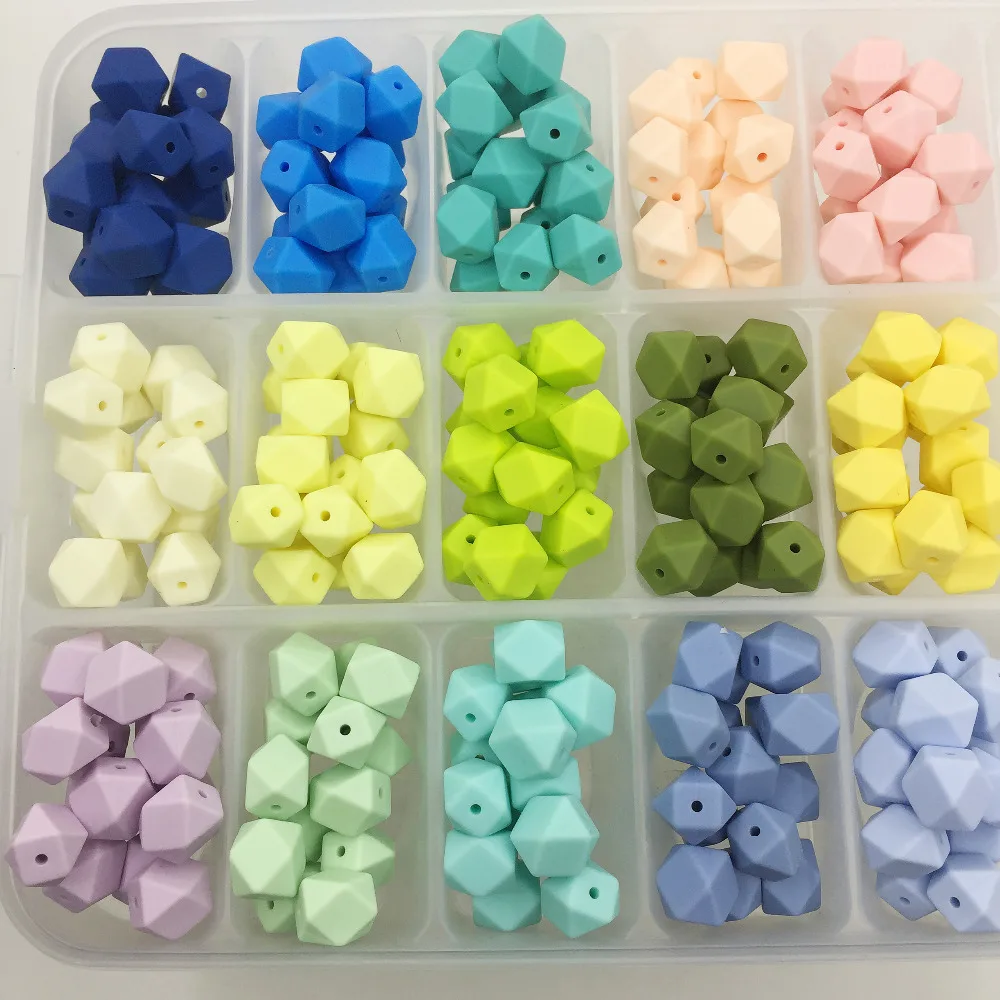 Silikonske kroglice Parcelo, candy barve 50PC baby teether 18-23 mm Pribor Ogrlico, Obesek, DIY zdravstvene nege zapestnica otroci kroglice