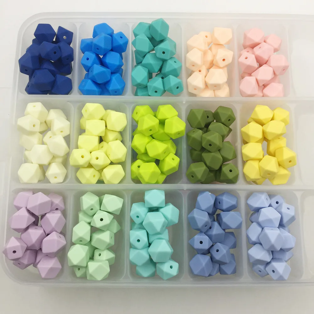 Silikonske kroglice Parcelo, candy barve 50PC baby teether 18-23 mm Pribor Ogrlico, Obesek, DIY zdravstvene nege zapestnica otroci kroglice