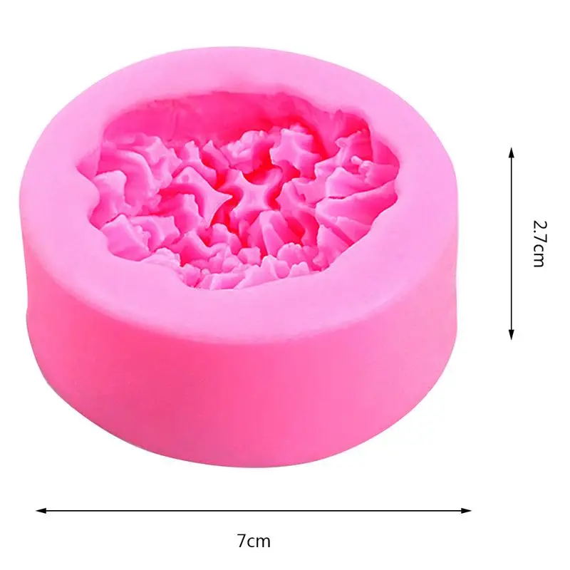 Silikonski Kalup 3D Nageljni Cvet Oblike Torto Plesni Kuhinjske Potrebščine za Peko Plesni DIY Cvet Domače Okrasne Sveče Plesni