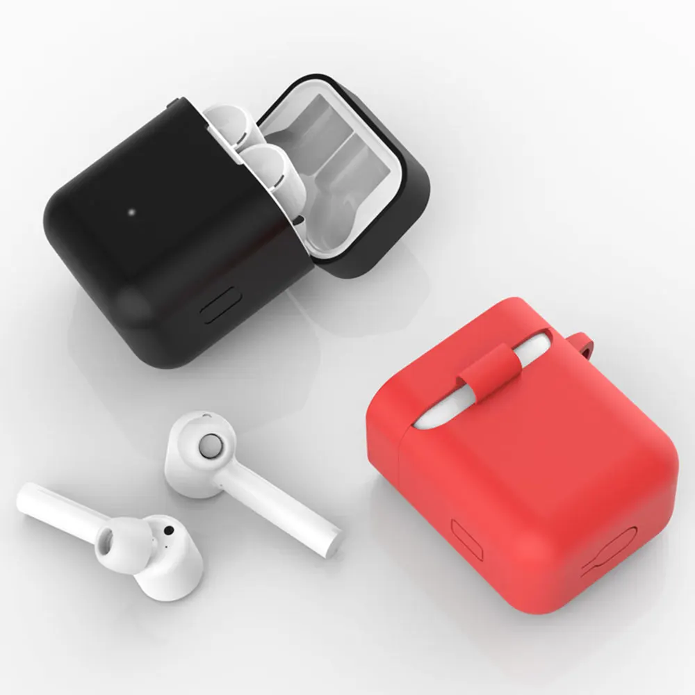 Silikonski Slušalke Primeru Za Xiaomi Airdots Pro Mehko Zaščitni Pokrov Kože Za Xiaomi Mi Zrak TWS Brezžična tehnologija Bluetooth Čepkov Torbica