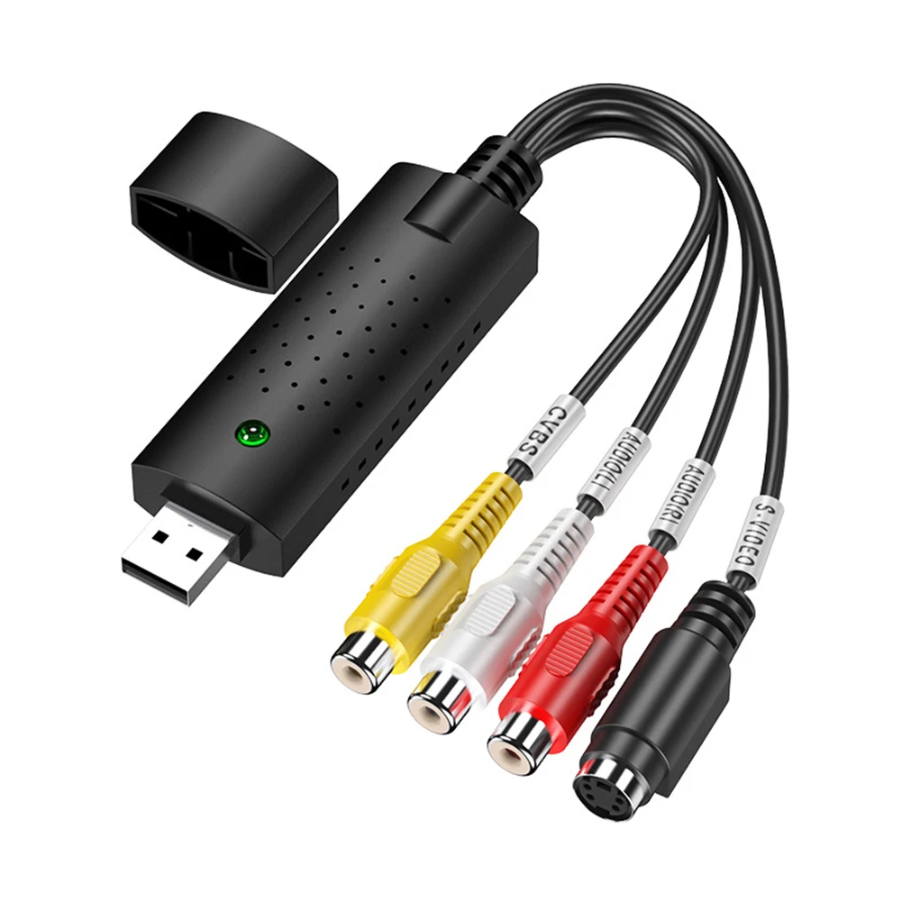 Sim Adapter Odlične Izdelave Ter Trajnost HW-1401 USB2.0 AV Video Audio Pridobitev TV Tuner za Snemanje