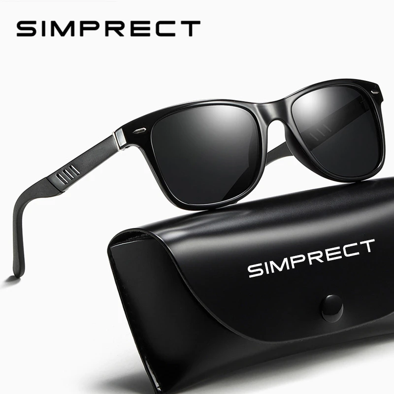 SIMPRECT 2021 Photochromic sončna Očala Moških Polarizirana UV400 Visoke Kakovosti TR Kovinskih Kvadratnih Vožnje sončne Očala za Nočno gledanje Sunglass