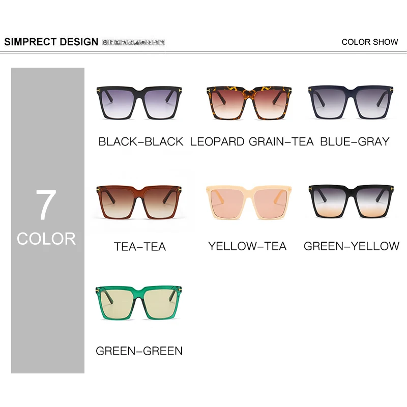 SIMPRECT Prevelik sončna Očala Ženske 2021 Luksuzne blagovne Znamke Oblikovalec Kvadratnih sončna Očala Retro Vintage Velika Očala za Sonce Odtenkih Za Ženske