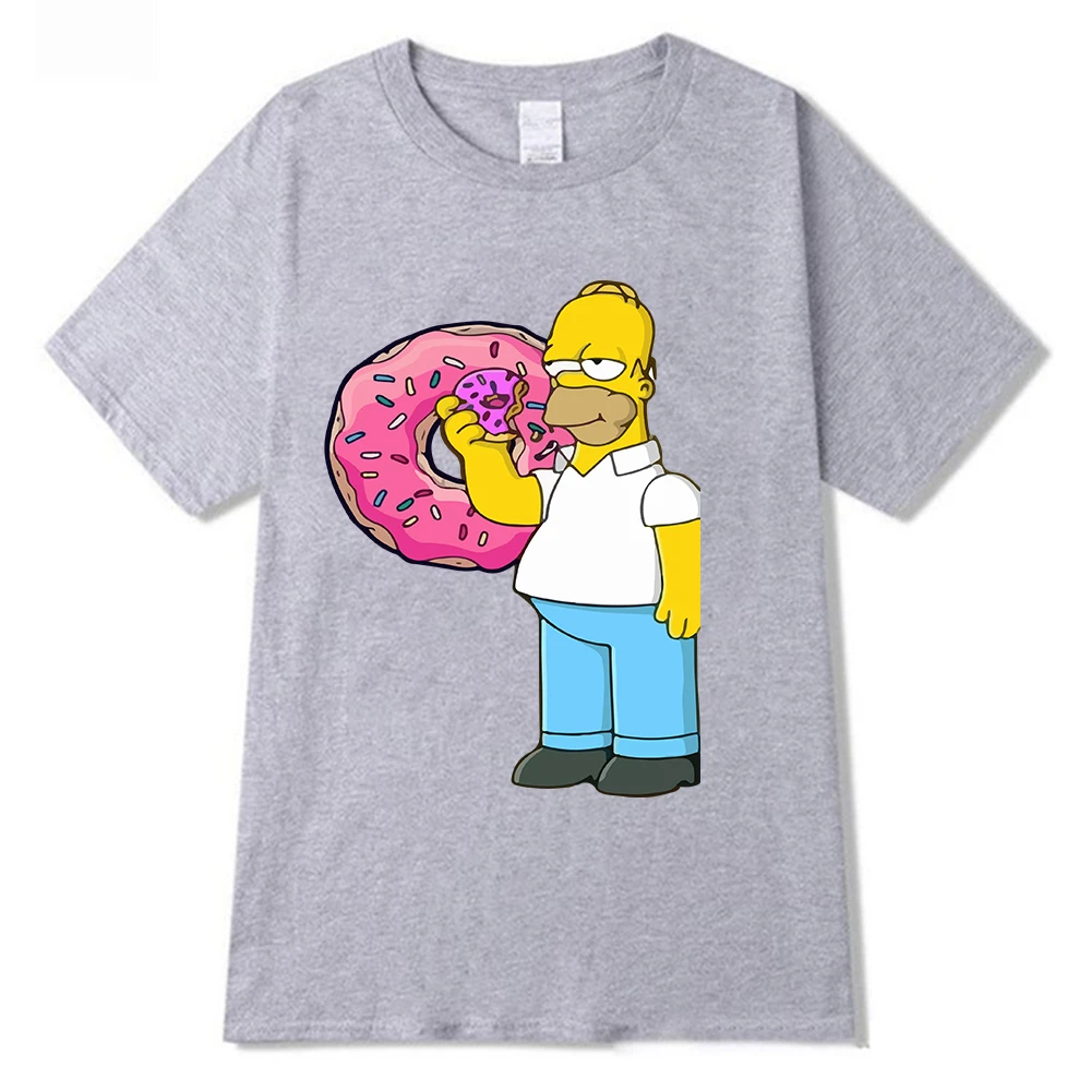 Simpsons, Priložnostne Vse-ujemanje T Shirt O-Vratu Srčkan Vrhovi Risanka Priložnostne T-shirt