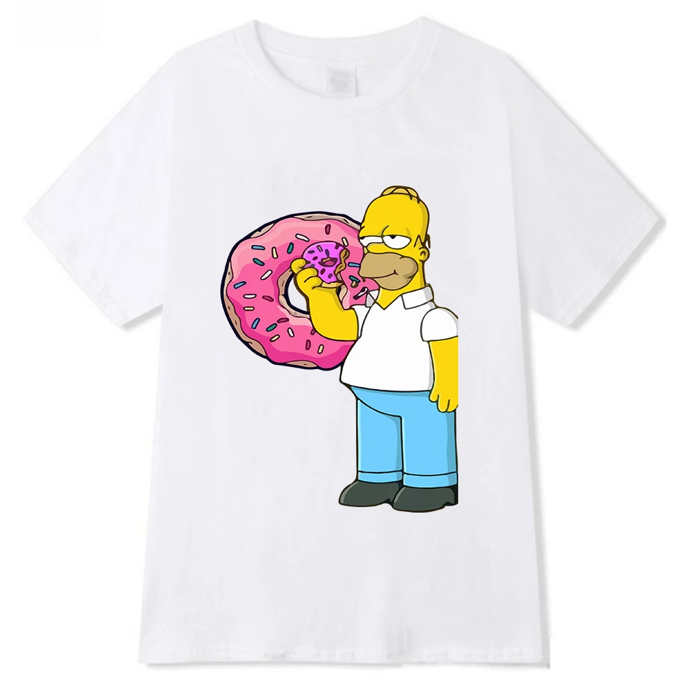 Simpsons, Priložnostne Vse-ujemanje T Shirt O-Vratu Srčkan Vrhovi Risanka Priložnostne T-shirt