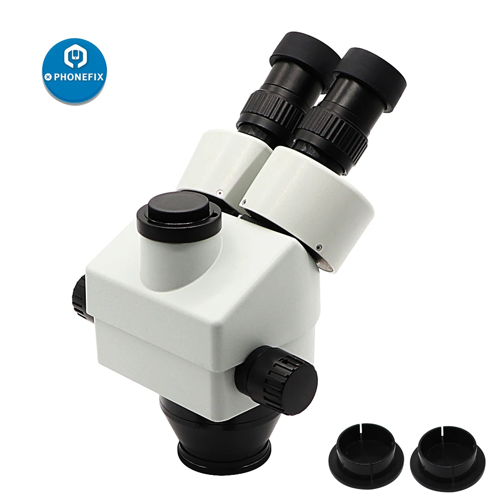 Simul-osrednja 7X-45X Trinocular Industriji Pregled Stereo Zoom Mikroskop, Vodja Glavne enote Mikroskopom WF10X 20 mm Okular Leča