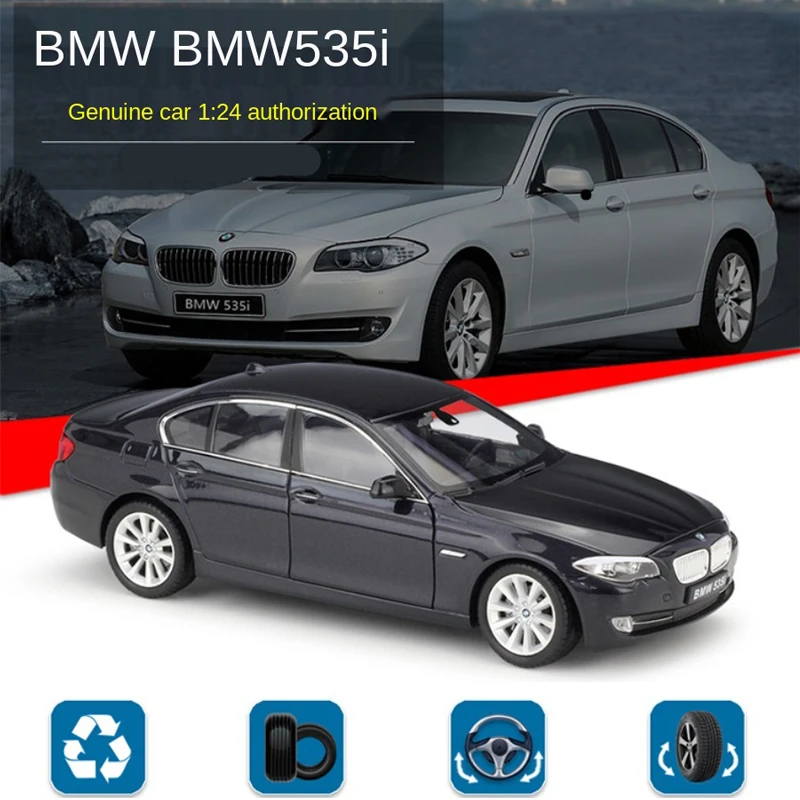 Simulacija 1:24 BMW 535i zlitine, kovinski avto z smeri vrtenja model igrača avto model igrača zbirka motel igrače bmw