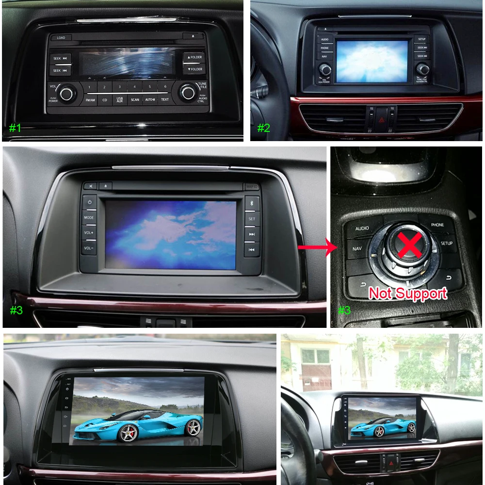 SINOSMART 8 core CPU, DSP Podporo Bose Audio Tovarne OEM Fotoaparat/4G LTE Avto Navigacija GPS Igralec za Mazda 6 gj Atenza 2012-2016