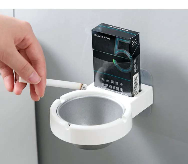 Skandinavski slog wall-mounted pepelnik cigaret shranjevanje rack na kopalnica steno iz nerjavečega jekla pepelnik pepelnik