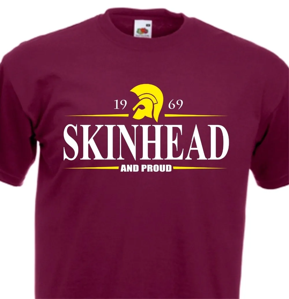 Skinhead in Ponosni T-Shirt 1969 Trojanski Ska T Shirt Popust 2019 Nove Modne Poletne Nov Prihod Moške Kratke Srčkan T Srajce