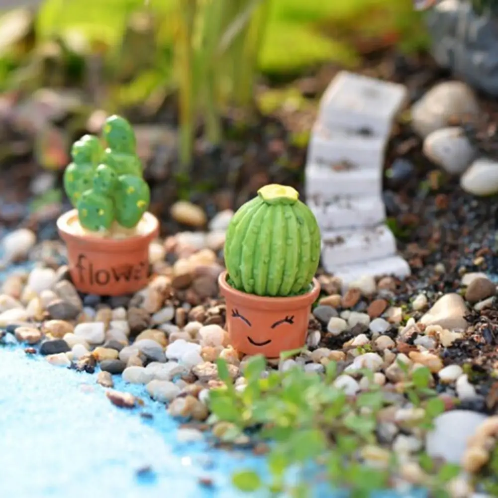Sklop 7/7 KOS Miniaturni Rastline Kaktus Bonsaj Za Lutke Dekor Mini Pretvarjamo, Igrajo Mini Dodatki, Igrača
