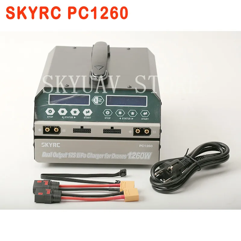 SKYRC PC1260 Dual Channel 12S Litijeva Baterija, Polnilnik 1260W 12A za Kmetijske uav baterije CE FC ROHS certificiranje