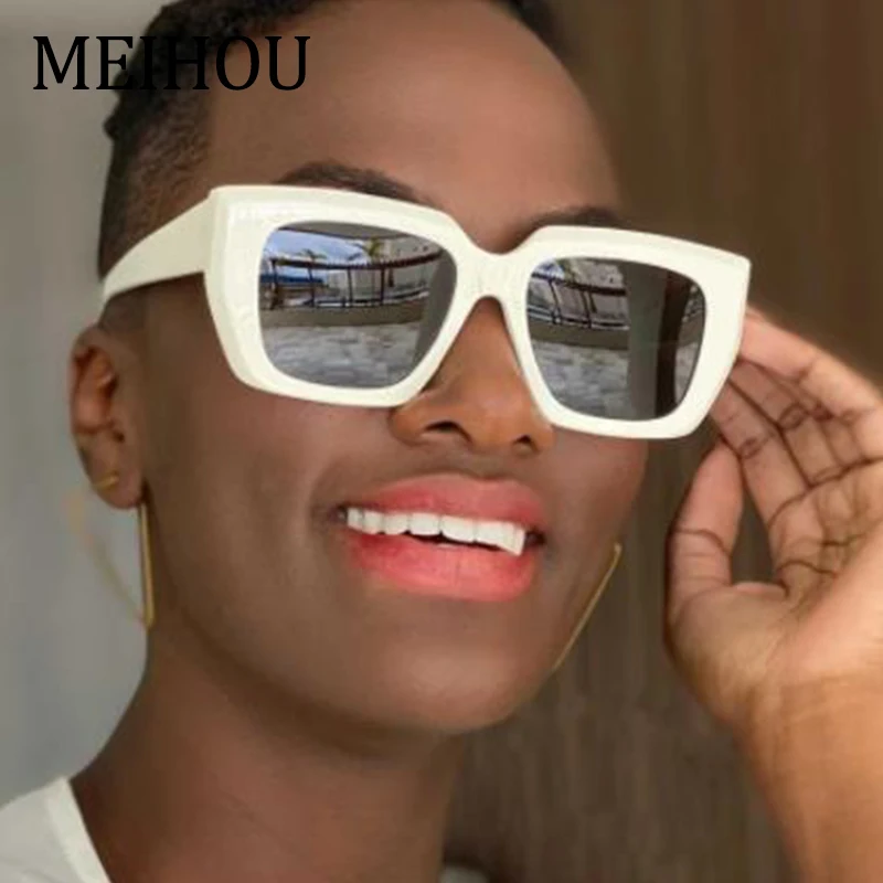 Slavni Sončna Očala Moški Ženske 2021 Trend Nove Modne Blagovne Znamke V Kvadratnih Velik Okvir Sončna Očala Za Ženske Letnik Klasična Očala