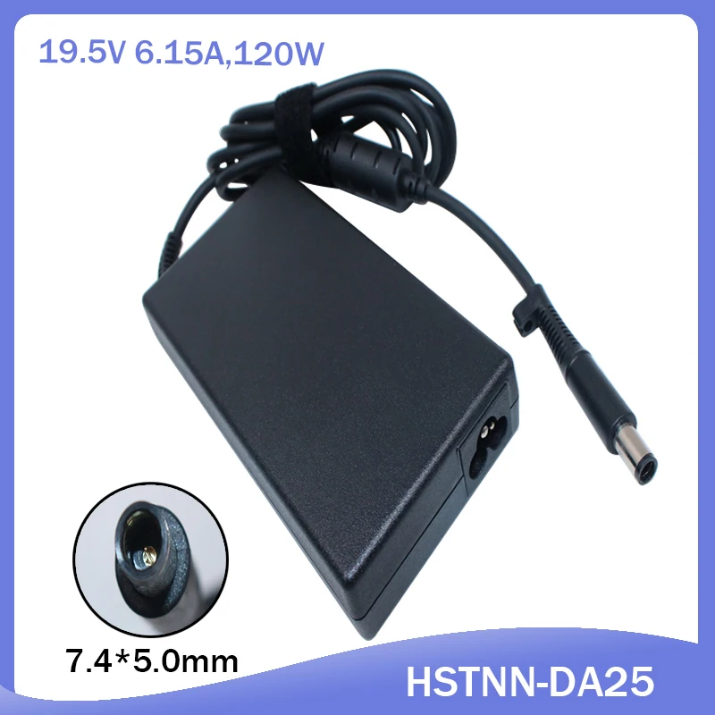 Slim 19.5 V 6.15 prenosnik AC polnilec za HP HDX X18t-1000 X18T-1100 X18T-1200 645156-001 HSTNN-DA25 PA-1121-52HH