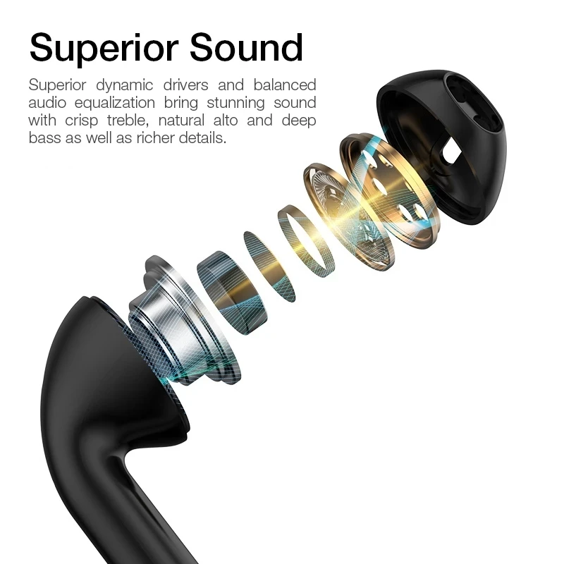 Slušalke Bluetooth Brezžične TWS Polnjenje Box Slušalke 9D Stereo Šport Nepremočljiva Čepkov Slušalke Z Mikrofonom, LED Displ