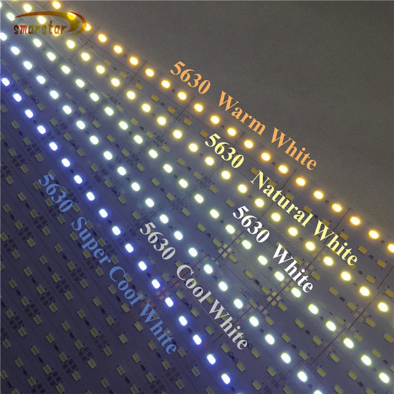 Smarstar 24V 0,5 m 36 LED 5630 Led Trak Bar Svetlobe V-Aluminij Groove PC Mleka Prozoren Pokrov 50 cm Razsvetljavo LED-Lučka Za Doma #4