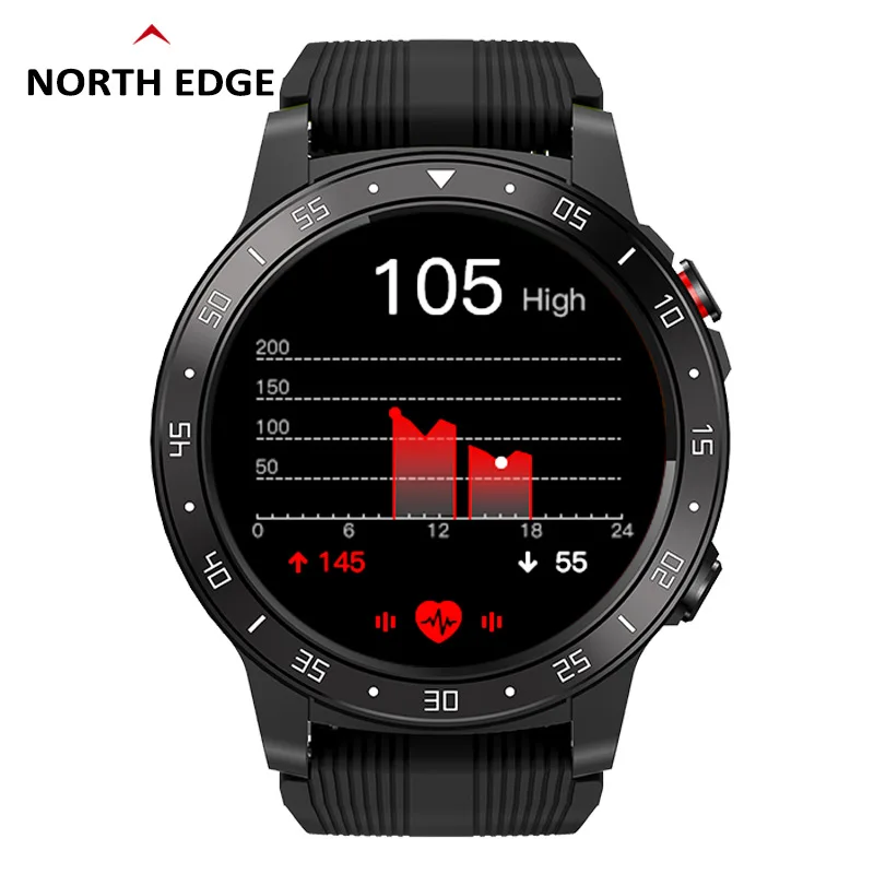 Smart barvni zaslon na dotik vadbe na zdravje pazi, Krvni tlak, srčni utrip, visok pritisk kompas watch
