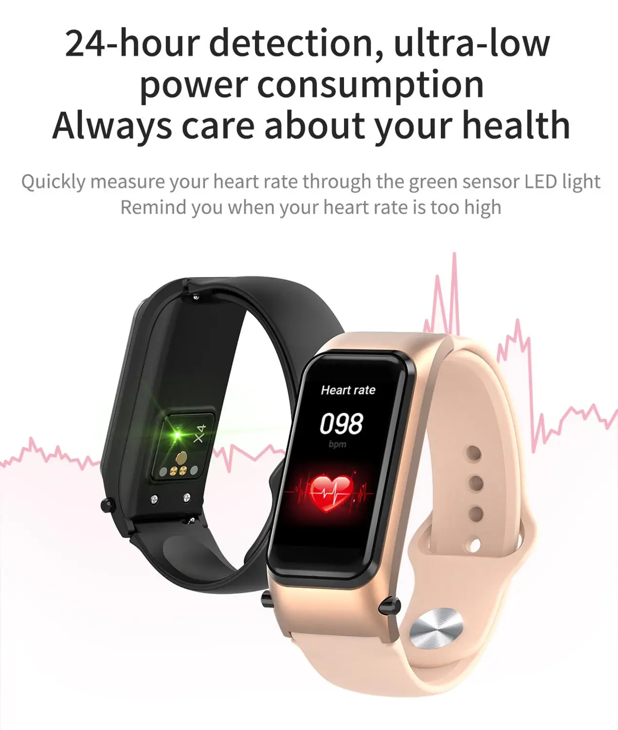 Smart Watch Šport Smart Band Za Ženske, Moške Krvni Tlak Zaslon Smart Manšeta Smartwatch Zapestnica Manšeta Nova