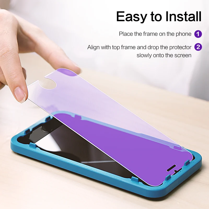 SmartDevil Anti-Modra Svetloba Kaljeno Steklo za Iphone 8 6 6S 7 8 Plus Zaščitnik Film Foriphone X Xr XS MAX Mobilni Telefon Zaslon