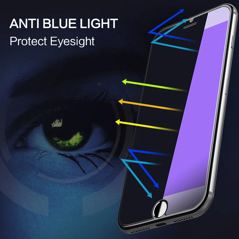 SmartDevil Anti-Modra Svetloba Kaljeno Steklo za Iphone 8 6 6S 7 8 Plus Zaščitnik Film Foriphone X Xr XS MAX Mobilni Telefon Zaslon