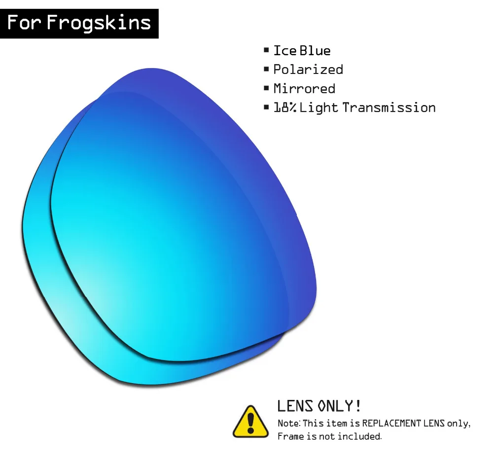 SmartVLT Polarizirana sončna Očala Zamenjava Leč za Oakley Frogskins - Ice Blue