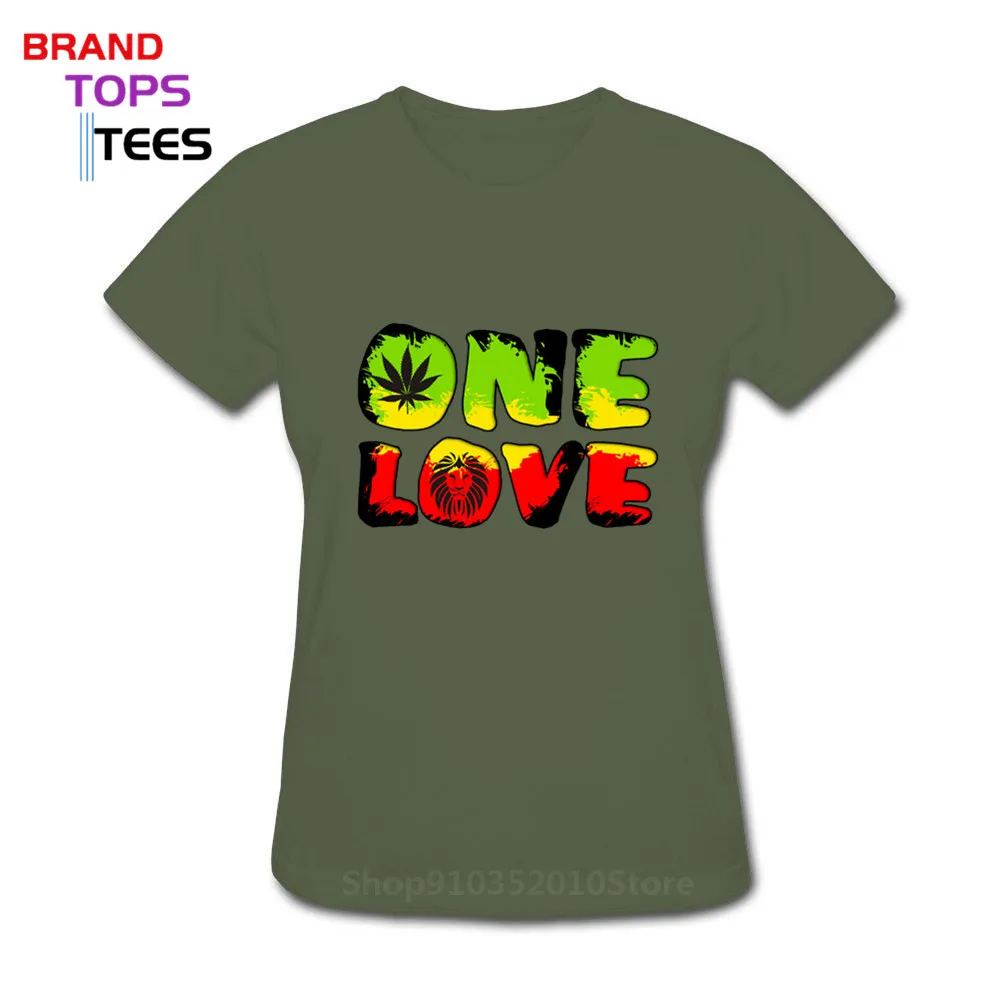 Smešno Bob Marley Ena Ljubezen Jamajka Rasta Reggae Hip Hop Rap Glasba Kul Ženske, Darilo T Shirt Euro t shirt Osebno Tee Majice