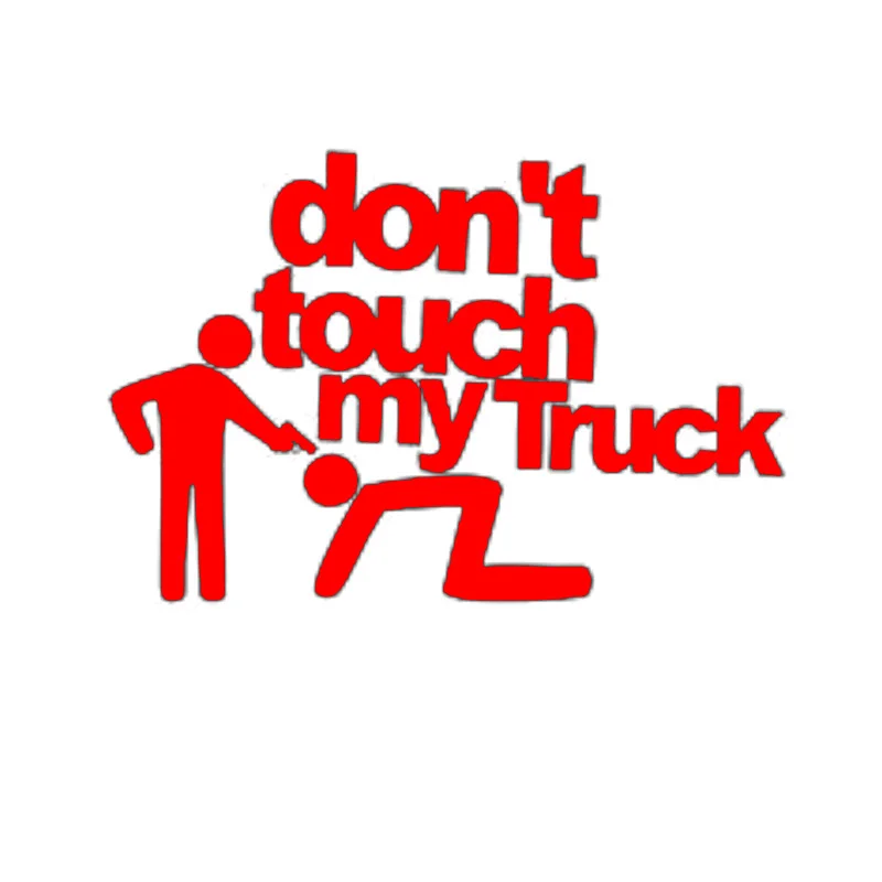 Smešno Vinil Avto Nalepke Nalepke Don ' t Touch My Truck Avto Okno Avtomobila Dekorativne za Zadnje Okno Trunk Styling Vinil KK PVC15* * 10 cm