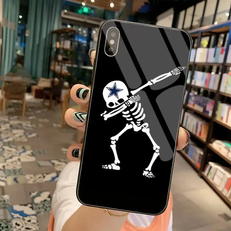 Smešno človeške kosti lobanje Telefon Primeru Kaljeno Steklo Za iPhone 11 XR Pro XS MAX 8 X 7 6S 6 Plus SE 2020 primeru