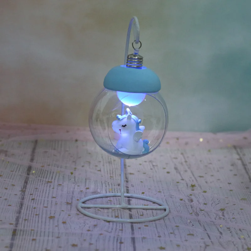 Smole Samorog LED Nočna Lučka Cartoon Živali Postelji Novetly Lam Spalnica Dekorativne Luči Igrača Božično Darilo za Rojstni dan Za Otroke